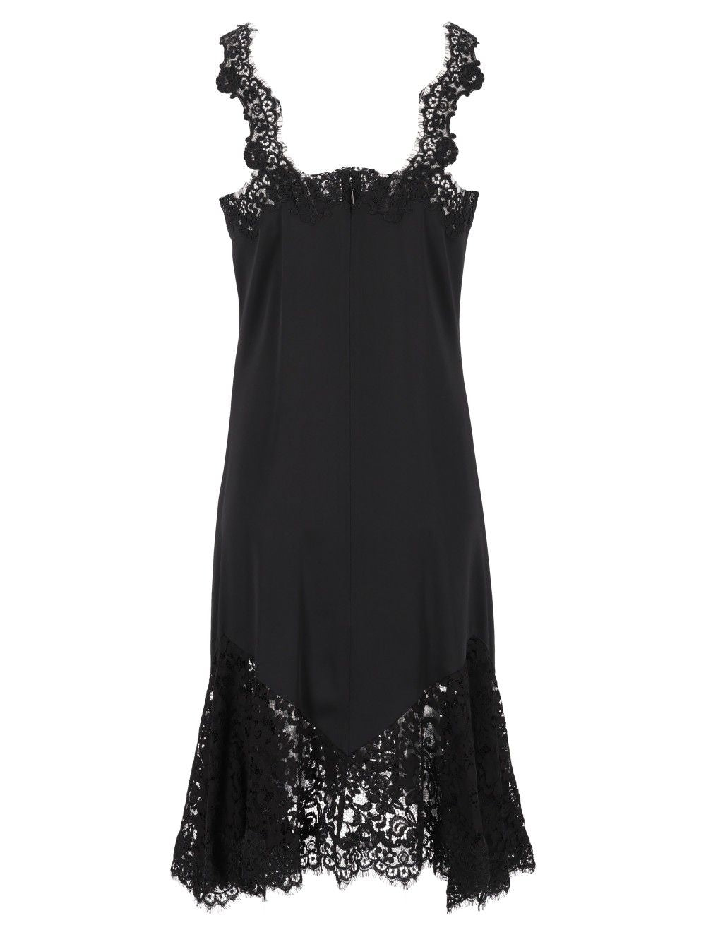 Stella Mccartney Dress With Lace Details Dresses - Black | b48f20ce239a2ab1eb5eb5eecde22c9af59edf72