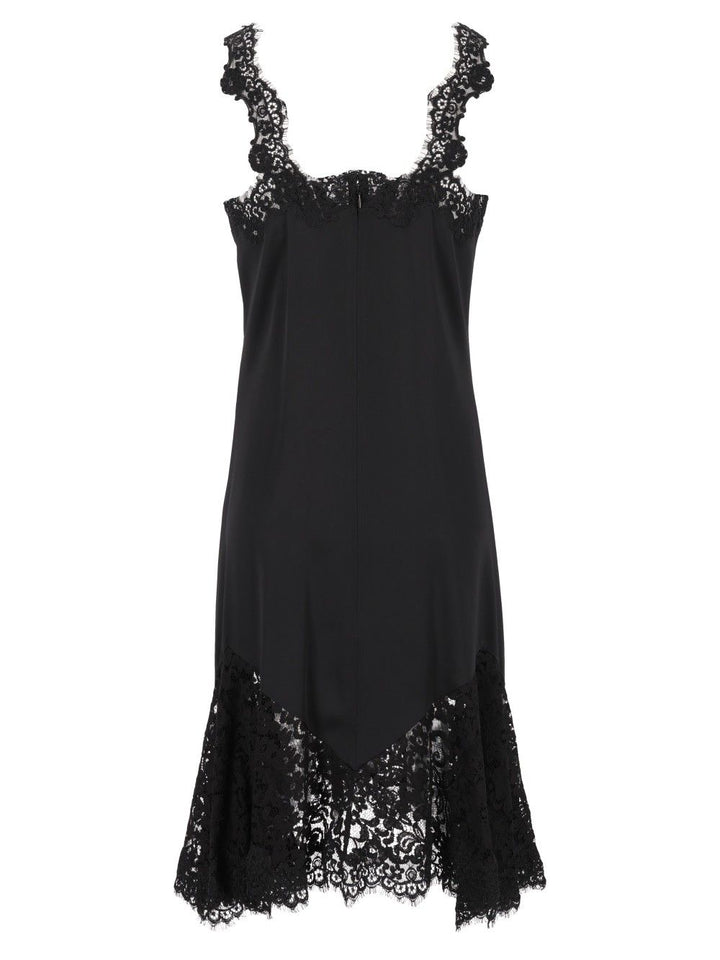 Stella Mccartney Dress With Lace Details Dresses - Black | b48f20ce239a2ab1eb5eb5eecde22c9af59edf72