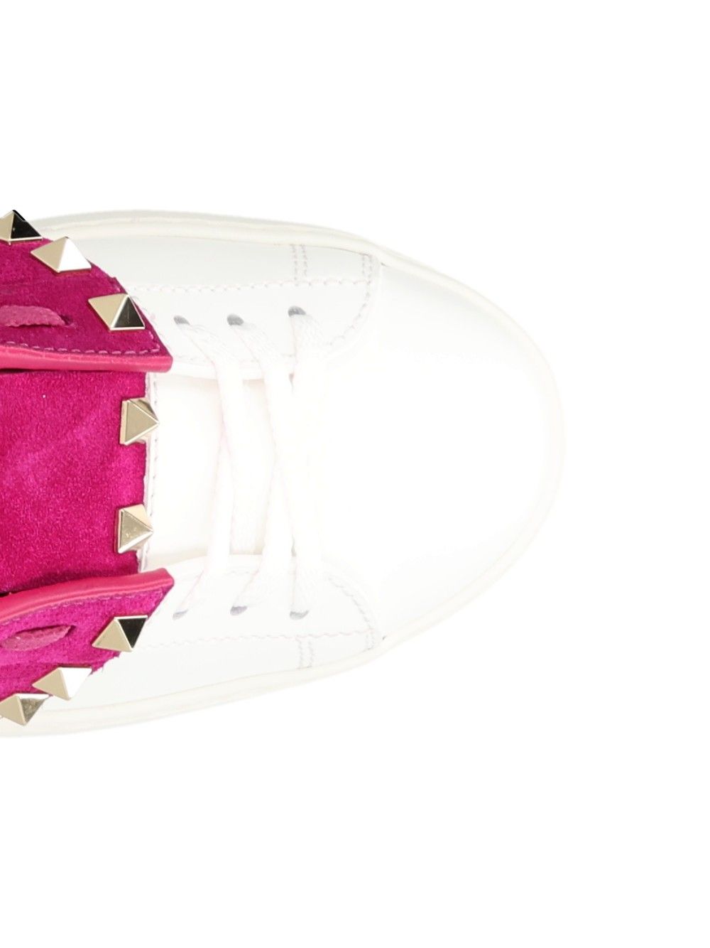 Valentino Garavani Rockstud Untitled Leather Sneakers - White | 5df1a3beeaf79553d7a4d93c74e9cd4f83b18877