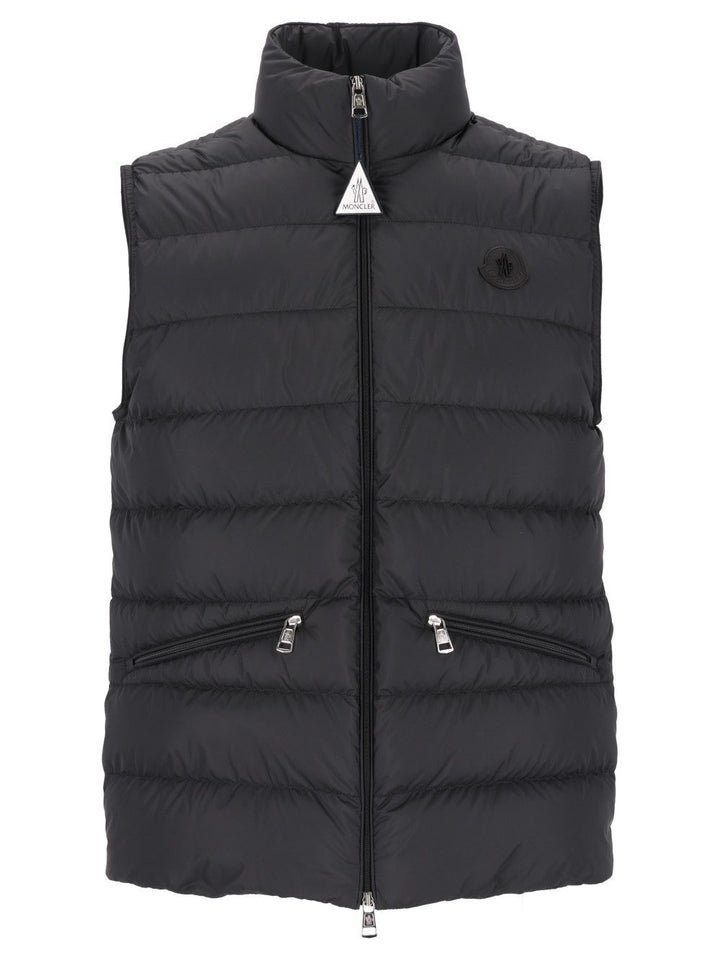 Moncler Treompan Padded Vest Jackets - Black | 718782448c594202596190f6cc872773d4d8d7c5