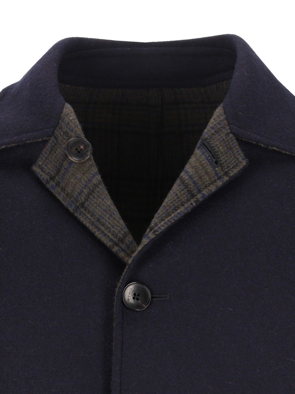 Etro Soho Reversible Coat Coats - Blue | 75b851a2a1d2014d07997ece166412d2df04c02e