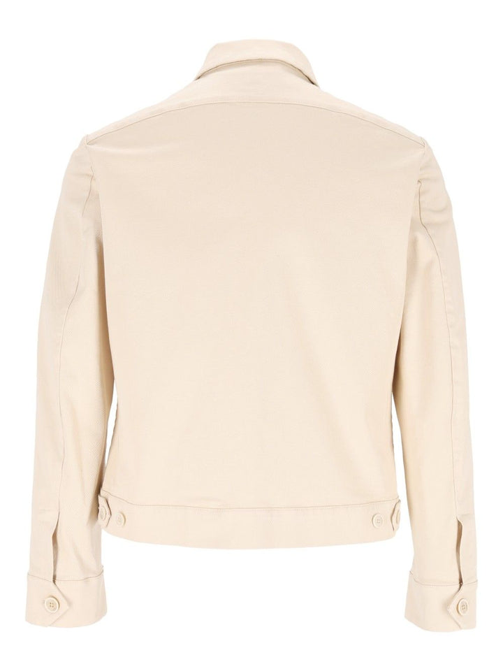 Barena Venezia Overshirt Tablo' Rovato 97 Cot 3 Elastan Knitwear - White | 55e92b43637bc670d770eecbe5dea700b894d5ef