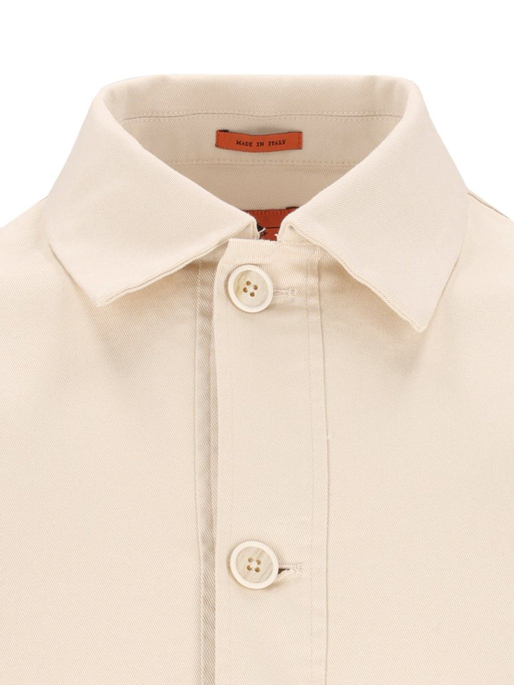 Barena Venezia Overshirt Tablo' Rovato 97 Cot 3 Elastan Knitwear - White | a2cfb249fb57ee4a813ac1be1734f34d87970a96