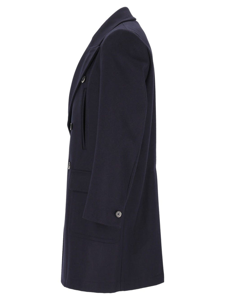 Barena Venezia Cappotto Navale Caramal 75 Lana 25 Poliammide Coats - Blue | c1ee105f07b0bc776f029897ffa161bca921c113