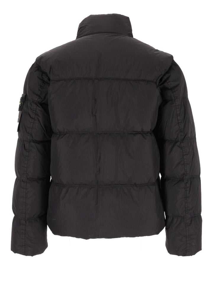 Stone Island Garment Dyed Crinkle Reps Ny, Recycled Nylon, Garment Dyed Jackets - Black | 5349403bb9558dffded81b9213ba1f8032ab331e