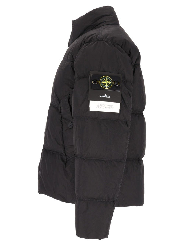 Stone Island Garment Dyed Crinkle Reps Ny, Recycled Nylon, Garment Dyed Jackets - Black | 42026ca500701237fbbf7c559380280f0a75482b