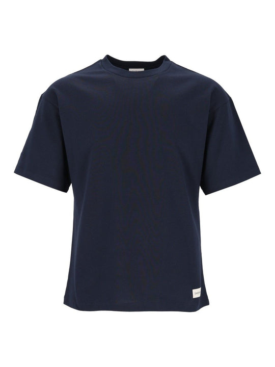 Oversized Cotton By Saint Laurent T-Shirt Blue