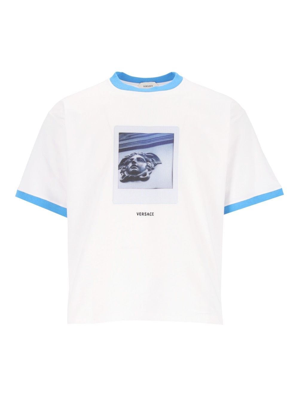 Versace Regular-Fit Cotton Jersey  With Print T-Shirt - White | f5a470454a6bd82e9f0913e06022b9499986a90b