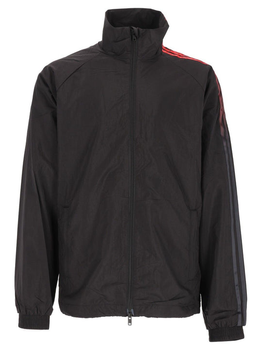 Sports Jacket With 3 Shaded Stripes Sweatshirts Black