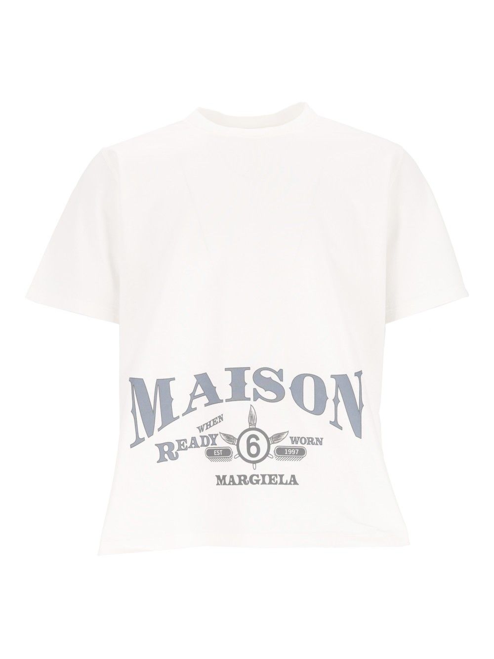 Mm6 Maison Margiela  T-Shirt - White | b1f7c132221774a0d9d3bca6ed54fe7186938970