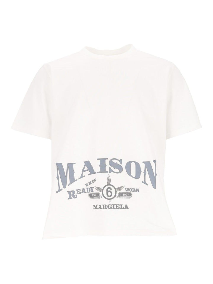Mm6 Maison Margiela  T-Shirt - White | b1f7c132221774a0d9d3bca6ed54fe7186938970
