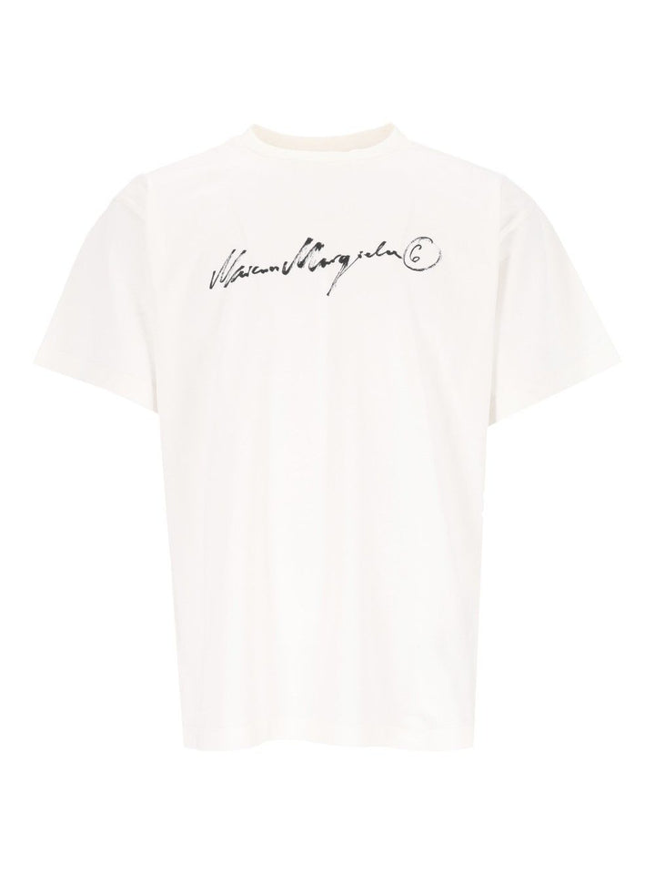 Mm6 Maison Margiela Overdyed Jersey T-Shirt - White | 69be456f9eea5a980b2ce0a736d4cd33e01a01fe