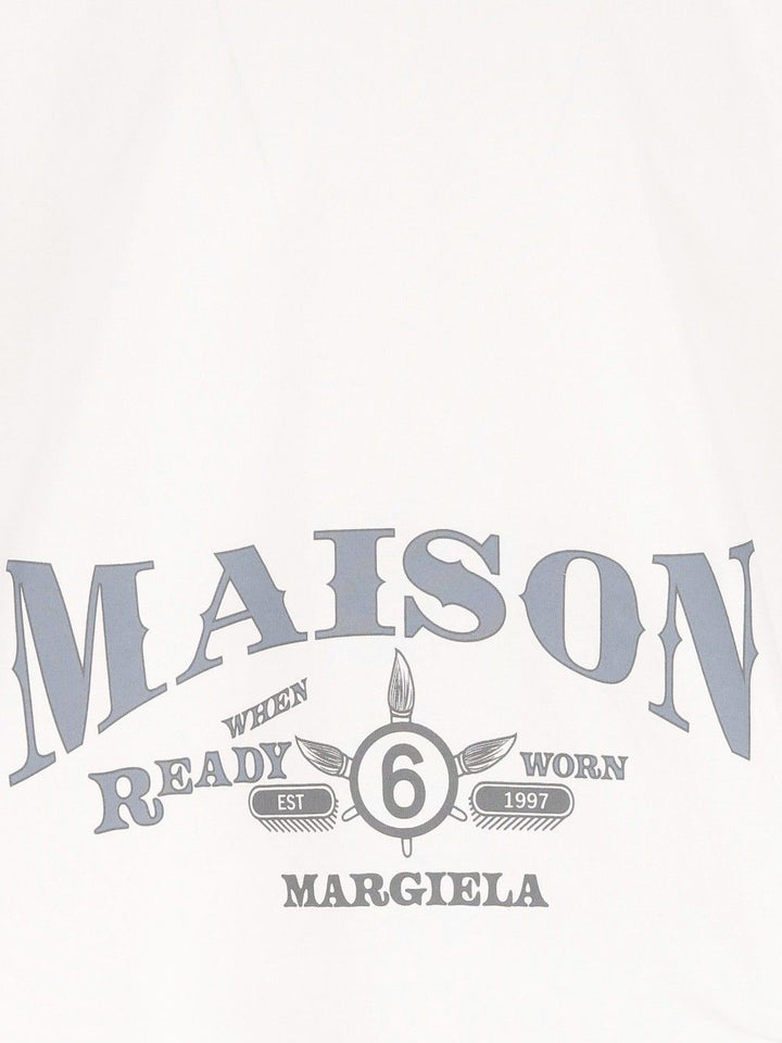Mm6 Maison Margiela Maison Margiela T-Shirt - White | 40ef9a3047209768b5afebf2f15479988a556f8b