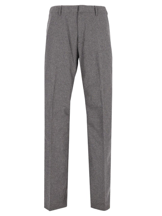 Tailored Cashmere Blend Trousers Grey