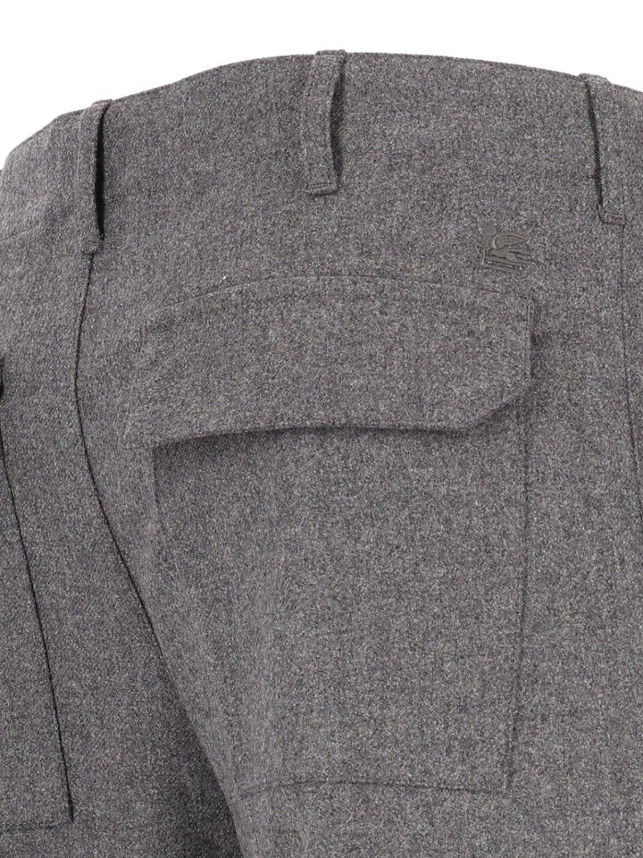 Etro Tailored Cashmere Blend Trousers - Grey | 10fb28c6be849c97501befa47253177b494af487