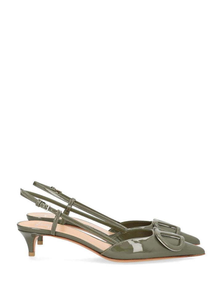 Valentino Garavani Vlogo Pumps - Green | 78050f781e9d503dd89a45327bf541b524761ead