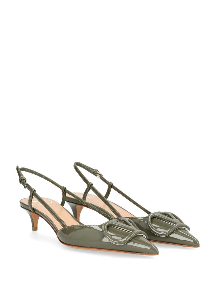 Valentino Garavani Vlogo Pumps - Green | 86414c8e9809943c6dacd0714d74b6890d70f622