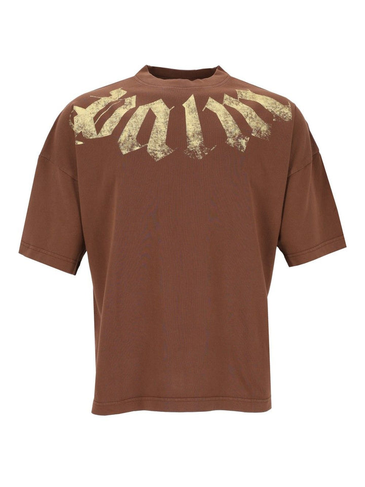 Palm Angels Big Neck T-Shirt - Brown | 3128201ffebf4f5362608f2a27d71a7a5ec5be19