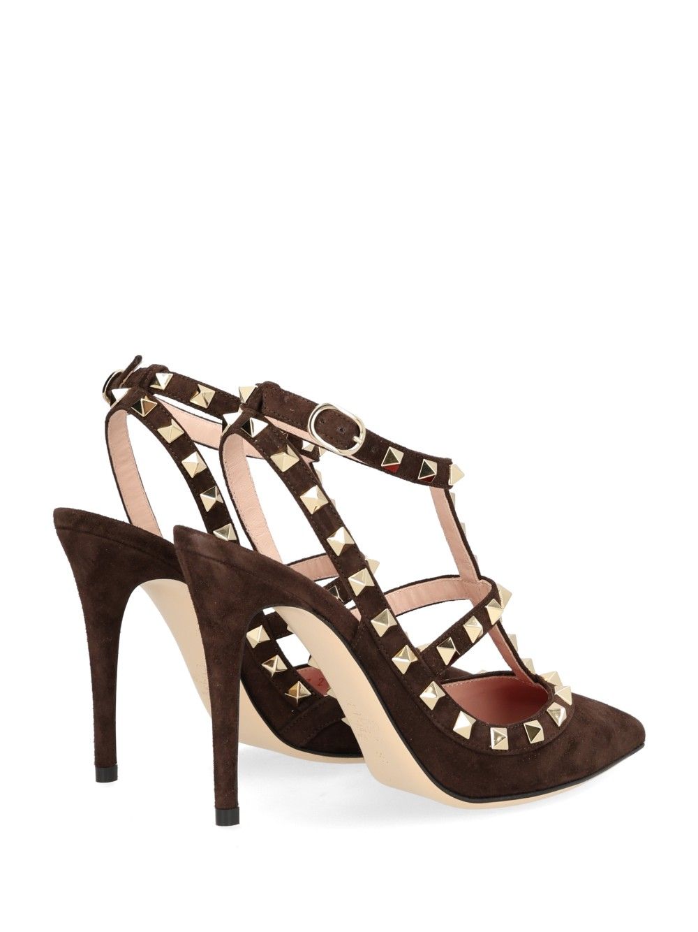 Valentino Garavani Rockstud Sandals - Brown | ba9c70f74950927ea68d4f9b422a08358a7fc9fe