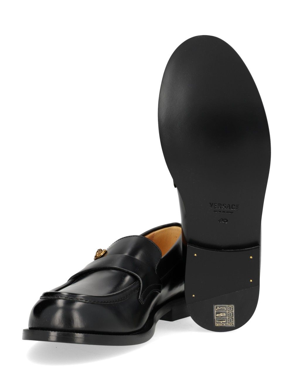 Versace Manu Moccasins Scarpe basse - Black | 9d8a028433ed560792066d9aef3d7a9a3d6048d5