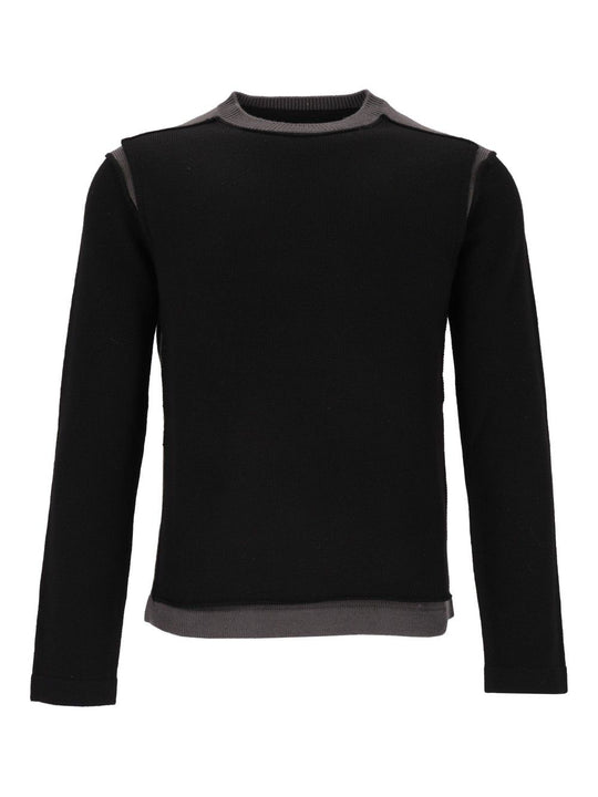 Crew Neck Sweater Knitwear Black
