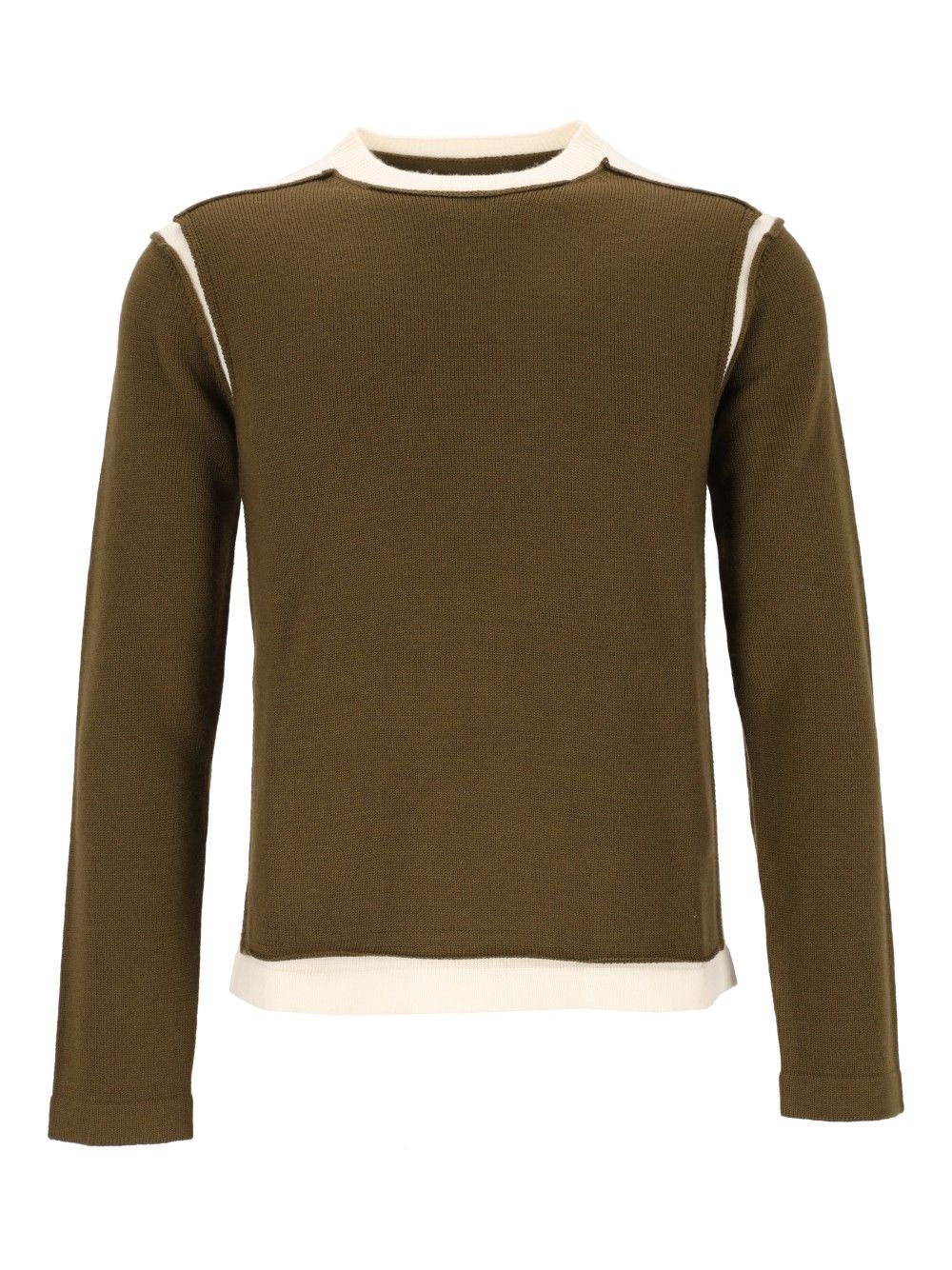 Mm6 Maison Margiela Crew Neck Sweater Knitwear - Green | eb16e59301ad277f9f5561500fe7753b6483b9bf