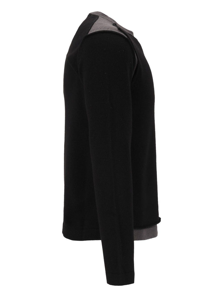Mm6 Maison Margiela Crew Neck Sweater Knitwear - Black | 88ac729c09c99e6209d90398ae5f23f3741062c2