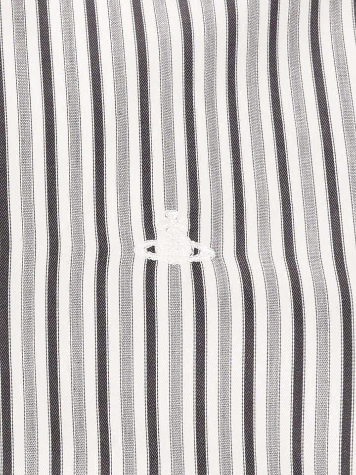 Vivienne Westwood Striped Ghost Shirt Shirts - Grey | c24e9987b0c71e0052609cc041a84888856d4323