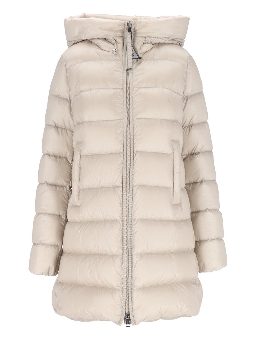 Moncler Suyenne Long Parka Jackets - White | 65d057007eb1246a35704436a1eb1c5a45441ff8