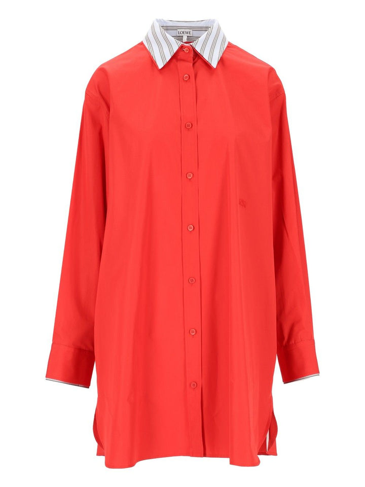 Loewe Popeline Mini Dress Dresses - Red | 8133774aa873168c77c943f3cbe21943d52d3d48