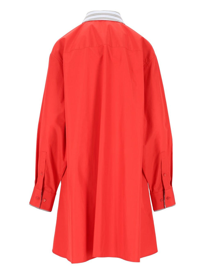 Loewe Popeline Mini Dress Dresses - Red | 73e57ca307ec141e77d66c612d3ce2a4c549f22d