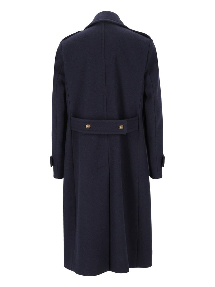 Dolce & Gabbana Double Breasted Marina Coat Coats - Blue | c05b66942b68ced6fd5243abba5688a49664094a