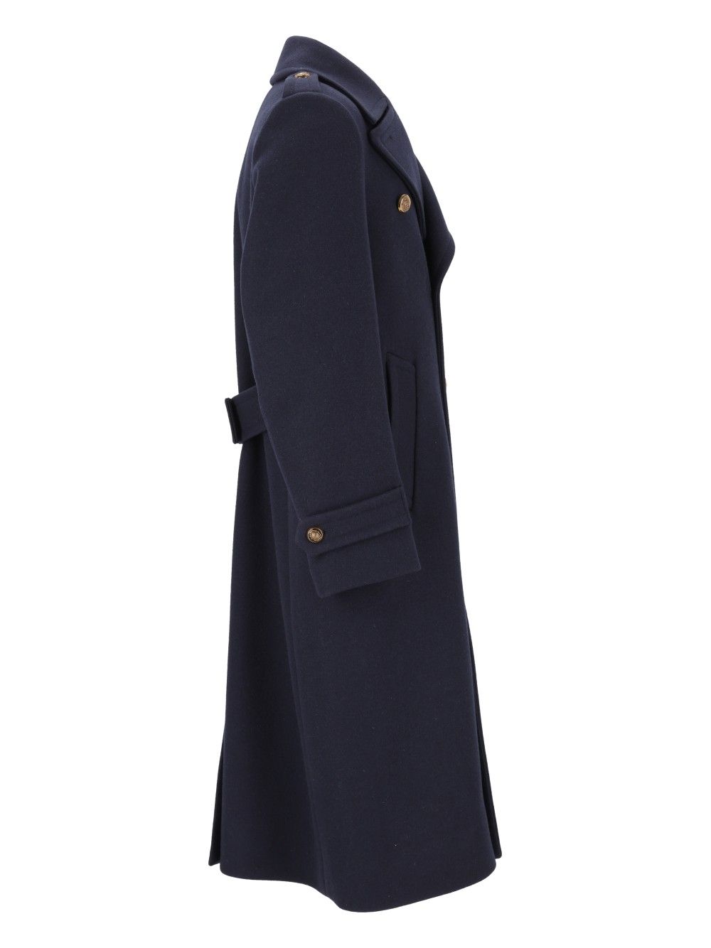 Dolce & Gabbana Double-Breasted Coat Coats - Blue | e304fe51ffc68bf249476f6e8cf3295c1a1af5c9