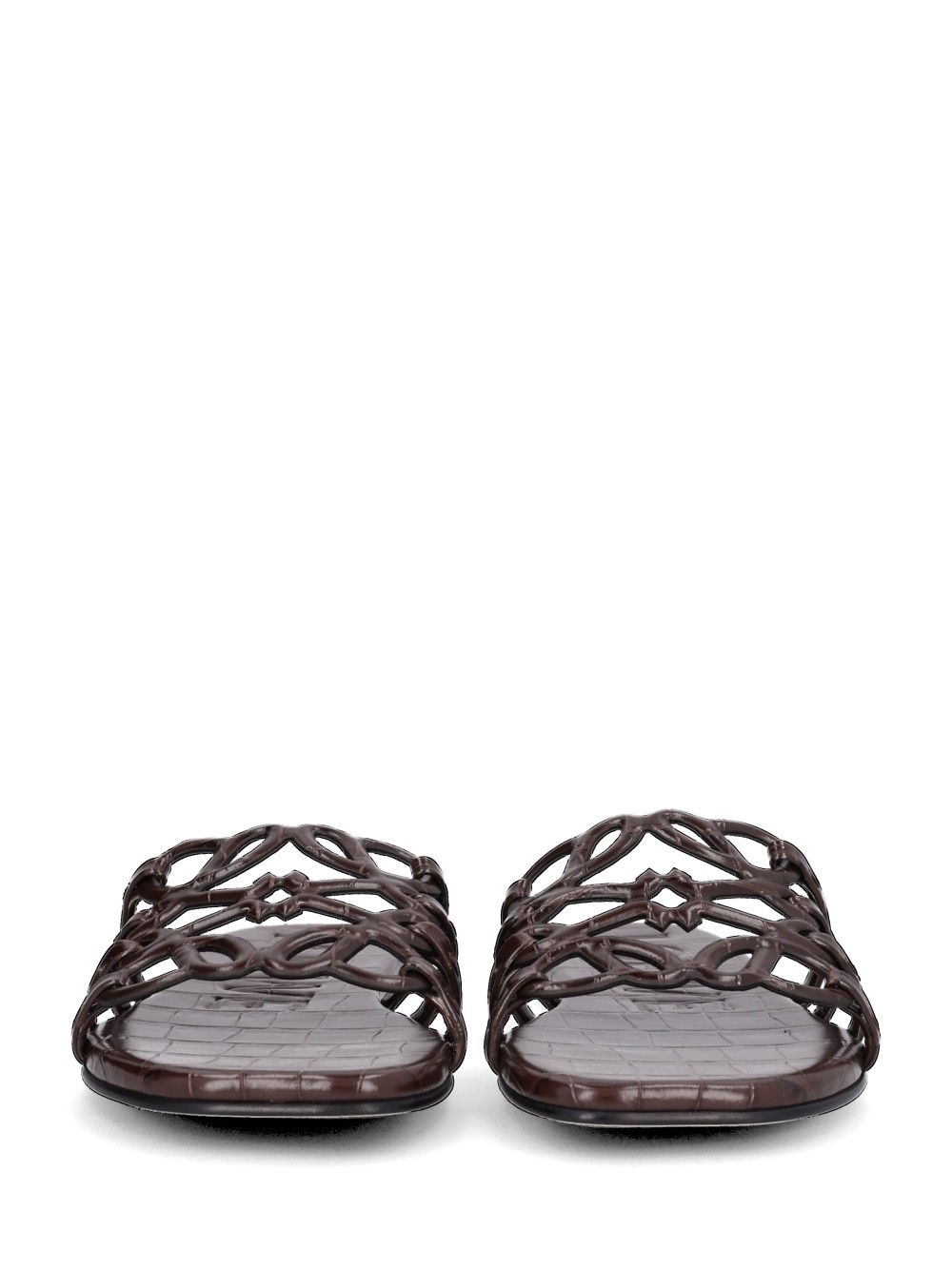 Loewe “Petal Anagram” Slides Sandals - Brown | 492b09bb3e8af35986d3df097ae1a7cc70a1a8b7