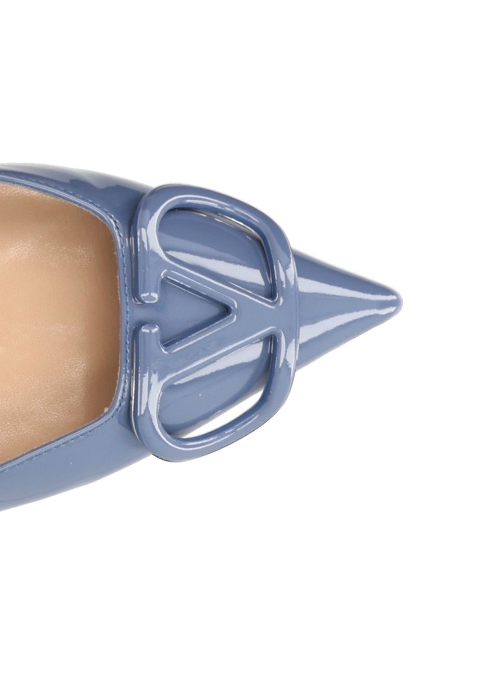 Valentino Garavani Vlogo Signature Patent Leather Slingback Pumps - Light blue | cccccde1313caab35cca177ec0088ee33beaed37