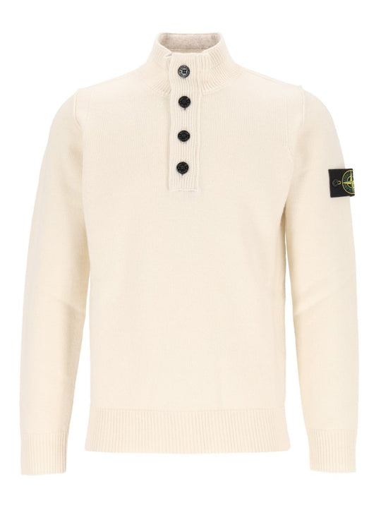 Short Zip Sweater Knitwear White