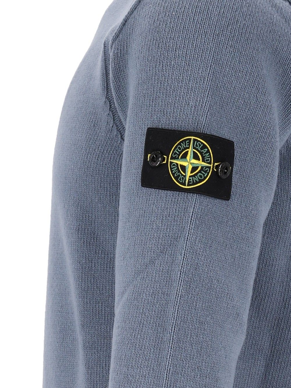 Stone Island Lambswool Crew Neck Sweater Sweatshirts - Blue | 70daf0a4ff2578a26fa1b8886c0c36dcf83af968