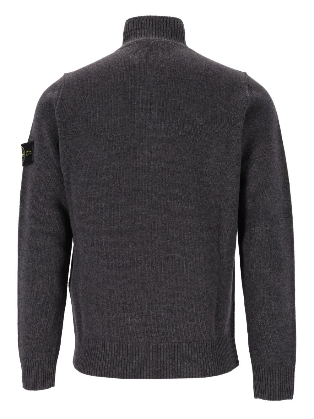 Stone Island Short Zip Sweater Knitwear - Grey | e601122ffcc0647b9e5e6cb7d5859ec391e30b86