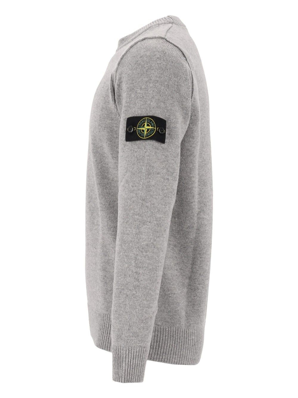Stone Island Lambswool Crew Neck Sweater Sweatshirts - Grey | a29d1c1dd4747ea871bc7ce8750bae18873ff329
