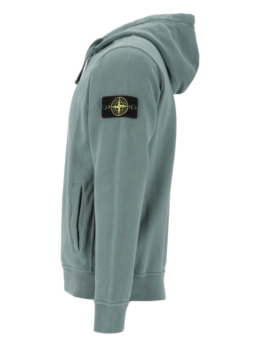 Stone Island Brushed Organic Cotton Hoodie Sweatshirts - Green | 9af5b00af99a30ffd33c1c43ceceeaf8d7696f4a