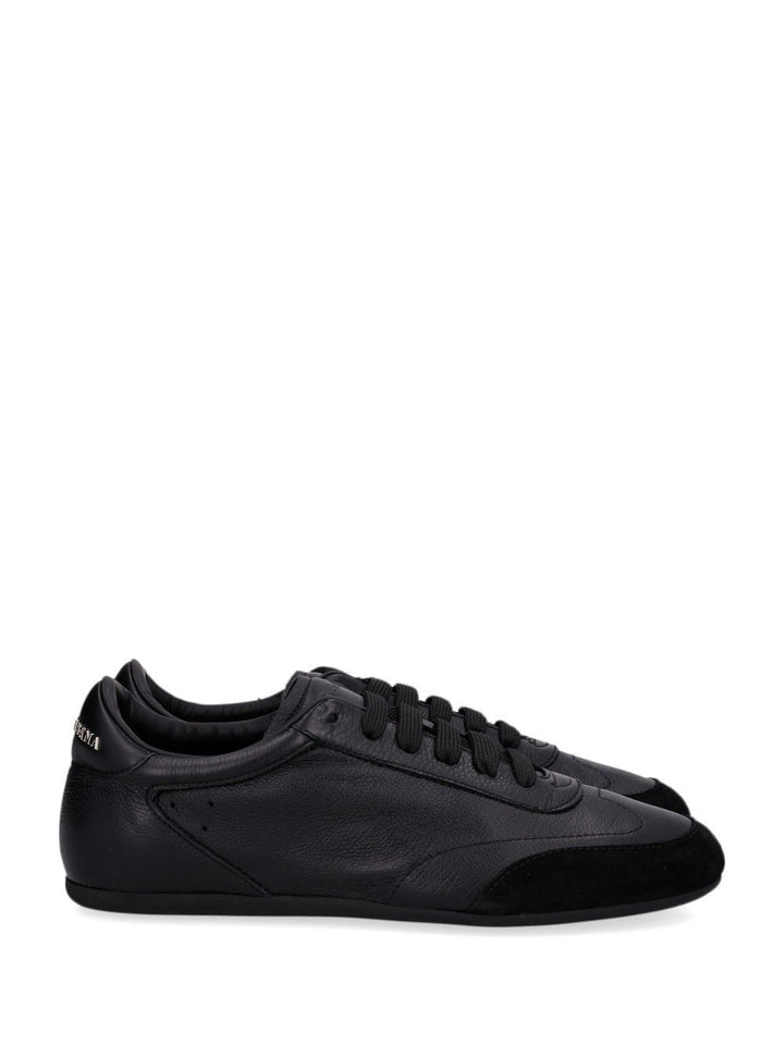 Dolce & Gabbana Suede & Leather Sneakers - Black | a111d6b41b65d1924db12ea6f099708b90a9f4d7