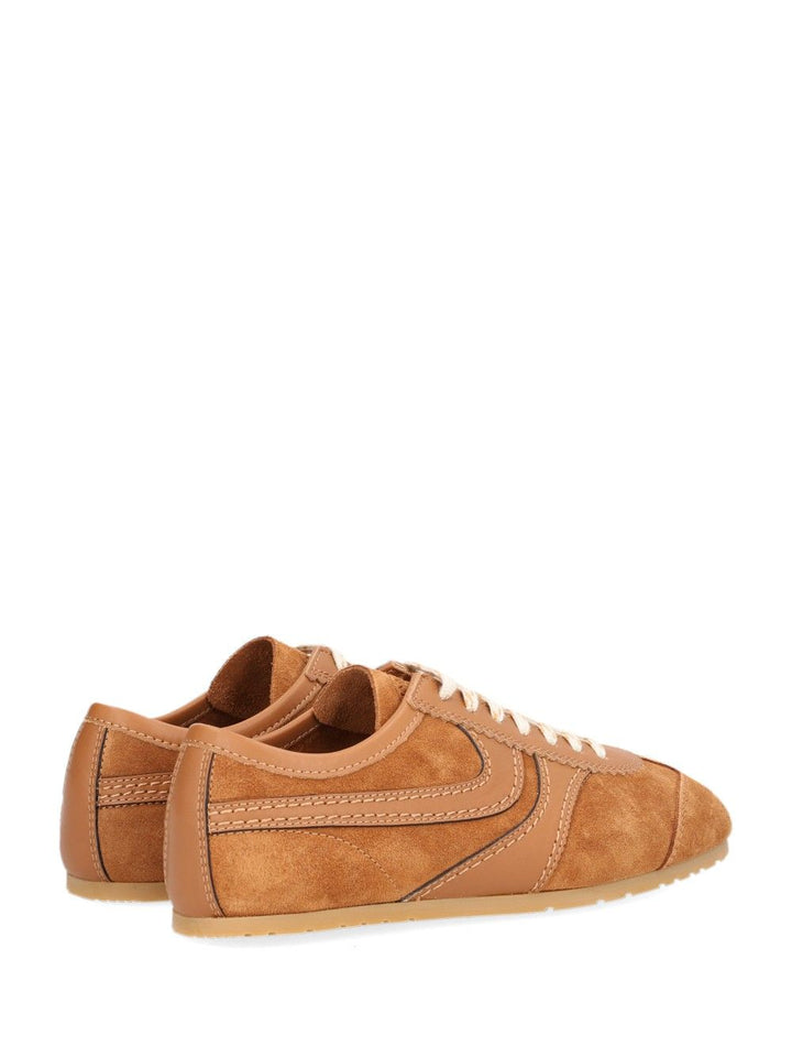 Dries Van Noten Suede  With Nappa Upper And Thin Signature Sole Sneakers - Beige | 2c04be2aa1ed4b7385977d8365e1c66dda4200a5