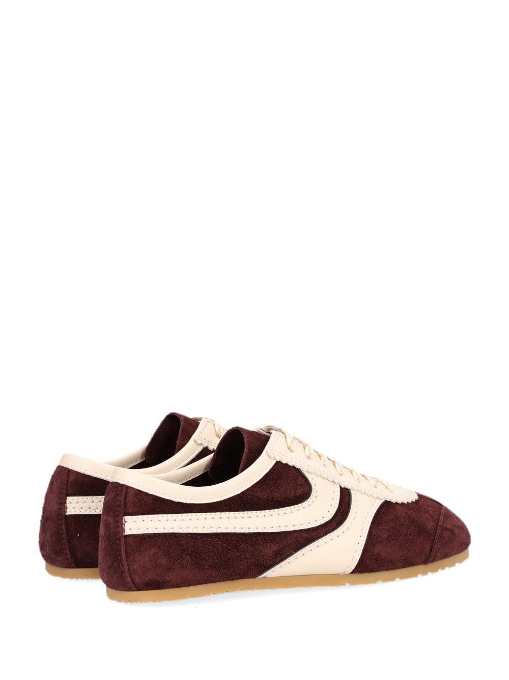 Dries Van Noten Suede  With Nappa Upper And Thin Signature Sole Sneakers - Bordeaux | edee507bbc491913c4fa42172f0831fb1ef445f9