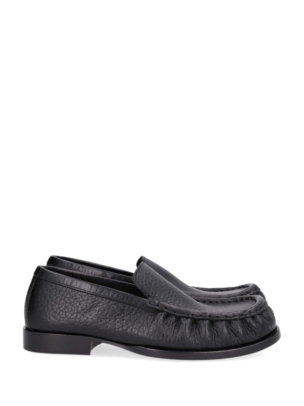 Dries Van Noten Slip-On Leather Loafers Scarpe basse - Black | df796949caeaedc519a84ecbbf08e66561cdaba1