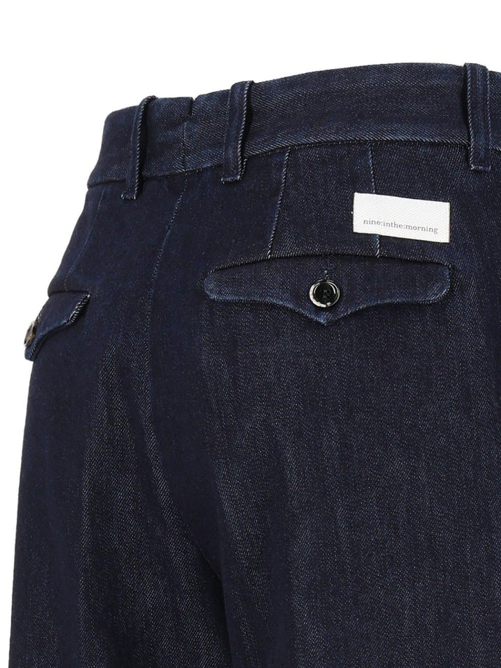 Nine In The Morning Fiamma Boy Pant Woman Jeans - Blue | d8aafd05c8d844aa7557c35dc47cfec9ff53b55c