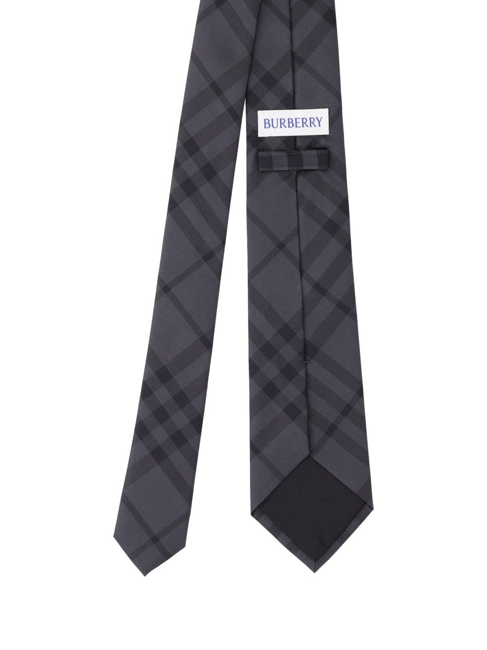 Burberry Checked Silk Tie Ties And Bow Ties - Grey | 99fa08b1c4b8567d234ca8e1f3178cbdda21b62f