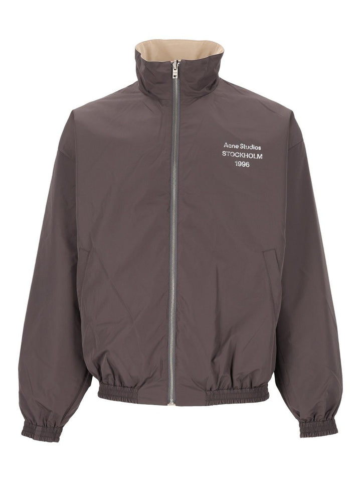 Acne Studios High-Neck Zip Up Jacket Jackets - Beige | b5fe1aab9c96e1fabe6736d1727615c3cc57d46d