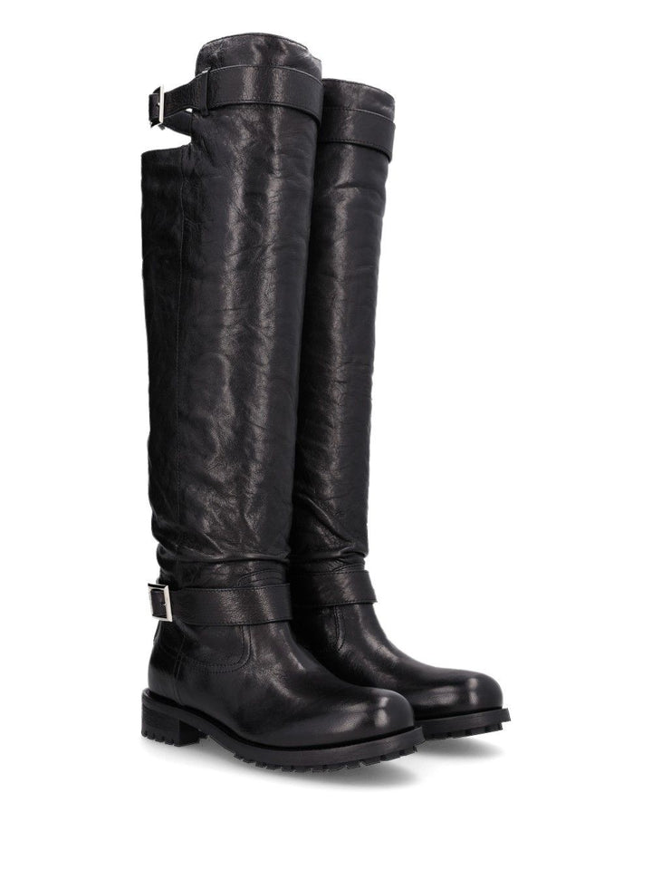 Jimmy Choo Biker Knee Boot Boots - Black | 6479baf714d50a41705c7252cc639e4a3f265ff7