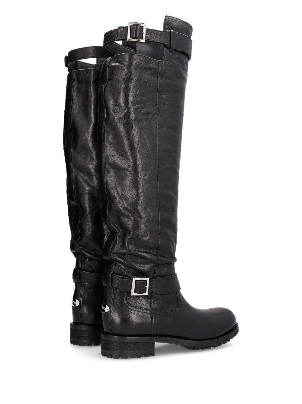 Jimmy Choo Biker Knee Boot Boots - Black | 7056ef335a413830d9cba23434c7139330978cf3