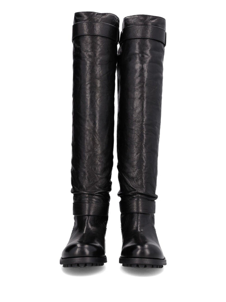 Jimmy Choo Biker Knee Boot Boots - Black | e09506dbfd470197ec302f8f30d75d31cbdd22d9